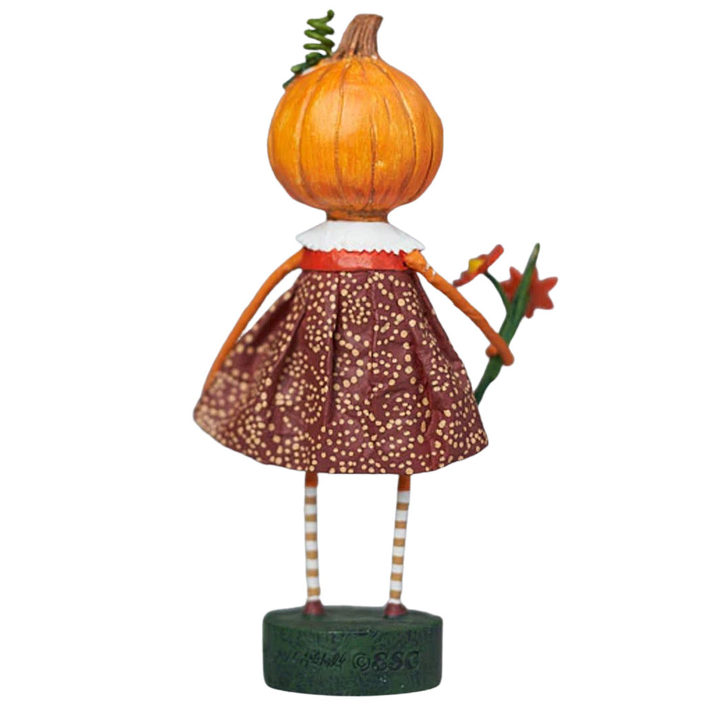 Pumpkin Spice, Halloween Figurine, designed by Lori Mitchell back