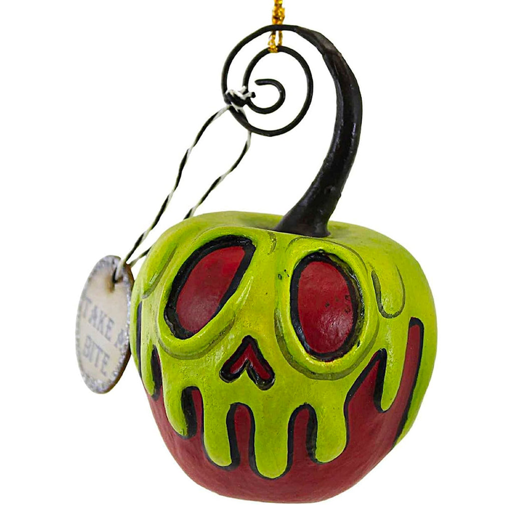 Red Apple With Green Poison Ornament Mini front