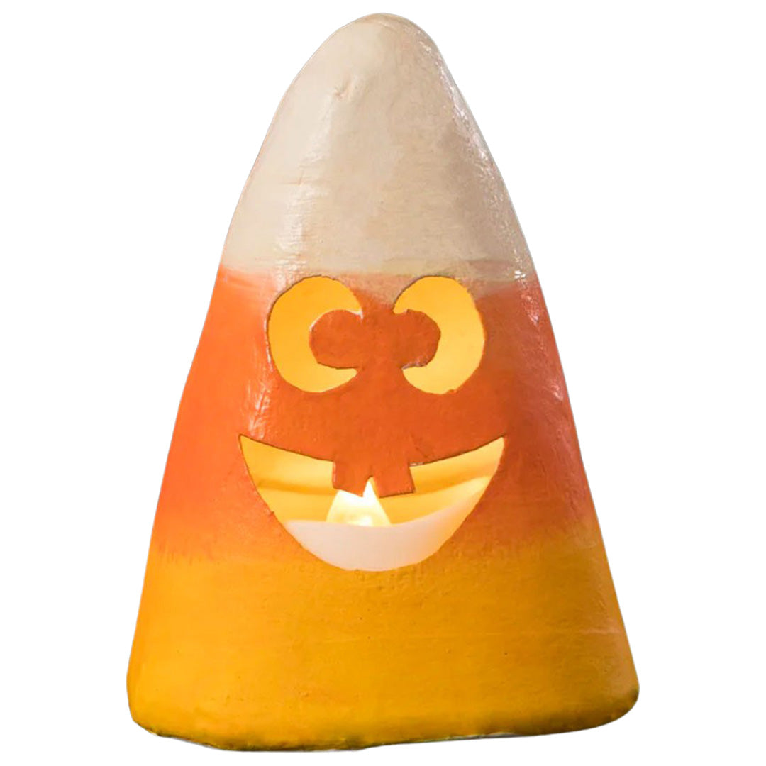 Silly Candy Corn Luminary by Bethany Lowe Cuddle Decor