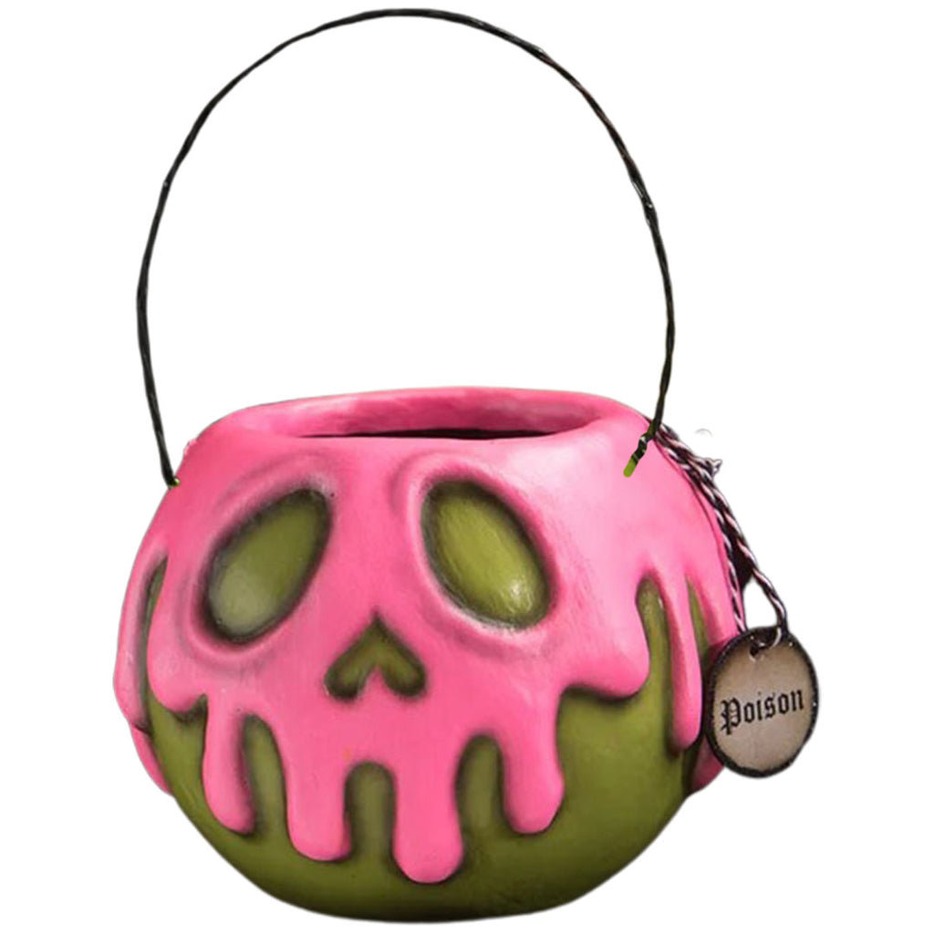 Small Green Apple With Pink Poison Bucket Halloween by LeeAnn Kress front