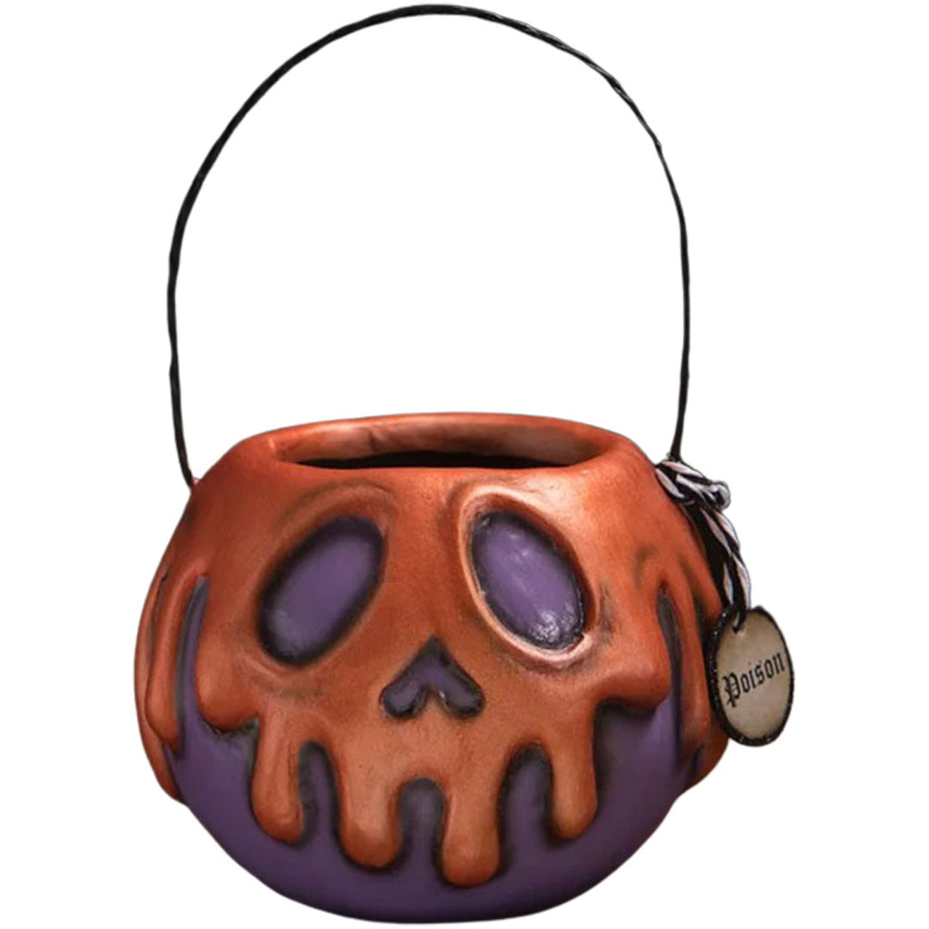 Small Purple Apple With Orange Poison Bucket Halloween by LeeAnn Kress front