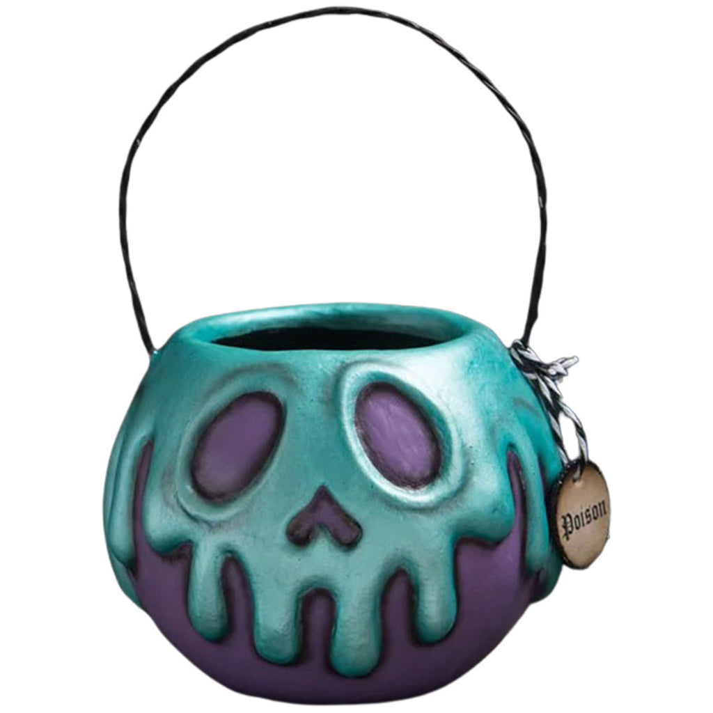 Small Purple Apple With Turquoise Poison Bucket Halloween LeeAnn Kress front