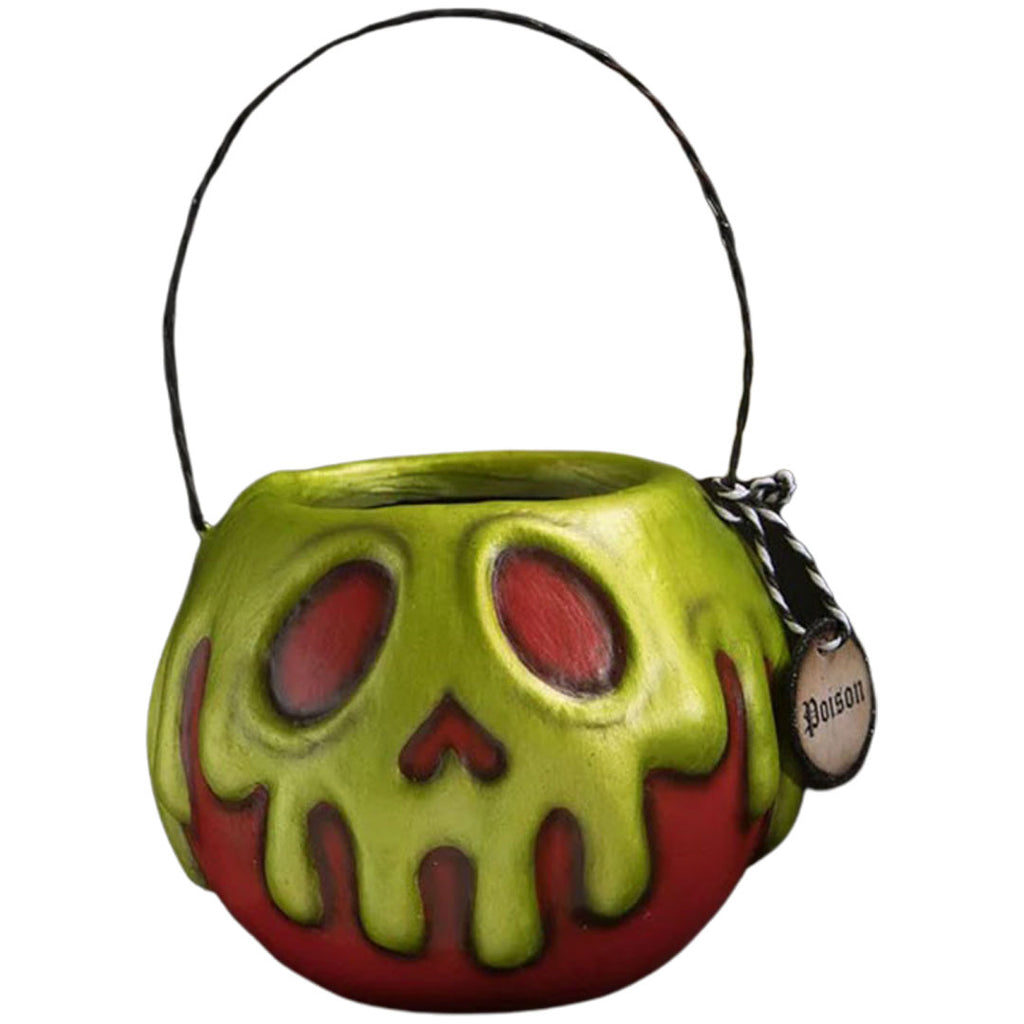 Small Red Apple With Green Poison Bucket Halloween by LeeAnn Kress front