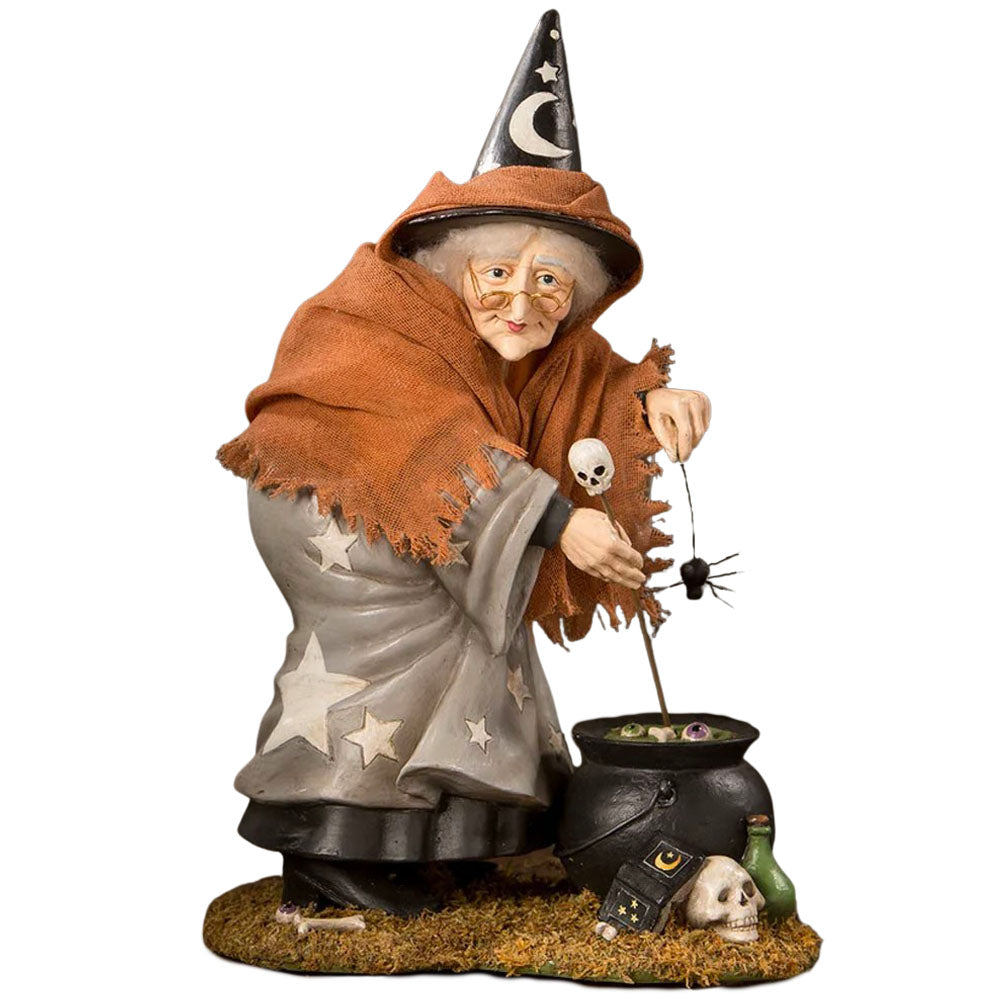 Star Luna Witch Halloween Figurine by Bethany Lowe front