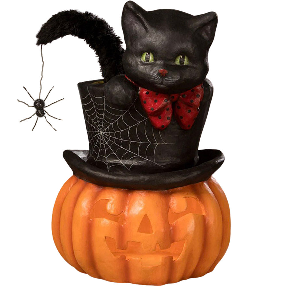 Top Hat Surprise Jack O'Lantern by Bethany Lowe front 2