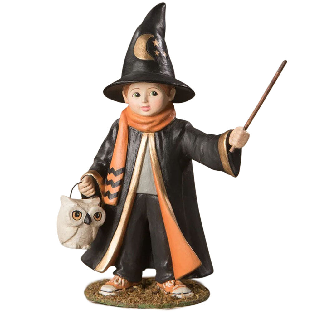 Wizard Lawrence Halloween Figurine Collectible by Bethany Lowe front