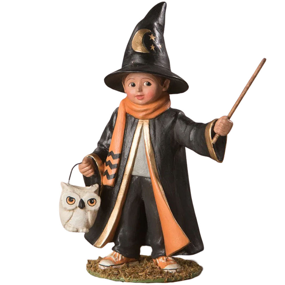 Wizard Mathew Halloween Figurine Collectible by Bethany Lowe front