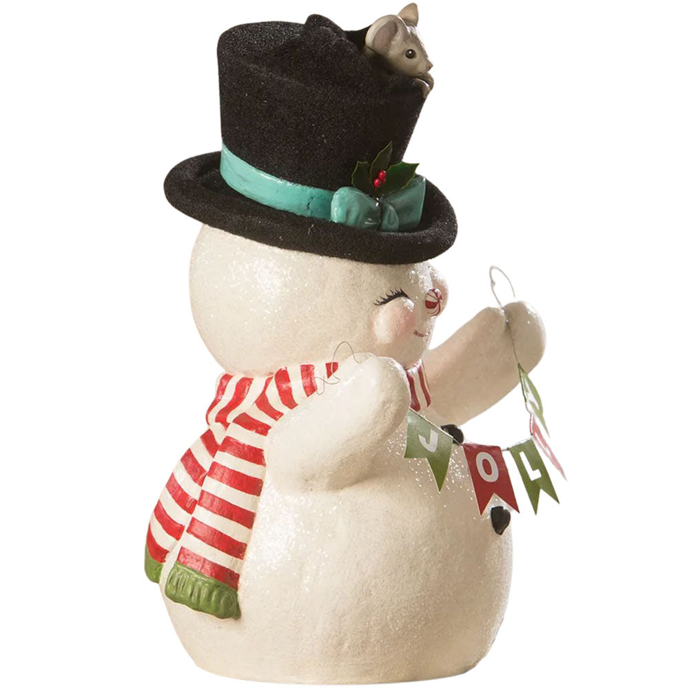 Holly Jolly Snowman by Bethany Lowe back