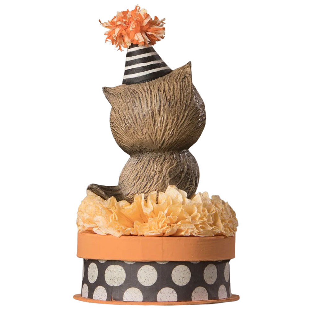 Hoot on Box Halloween Gift Box Table Decoration by Bethany Lowe back