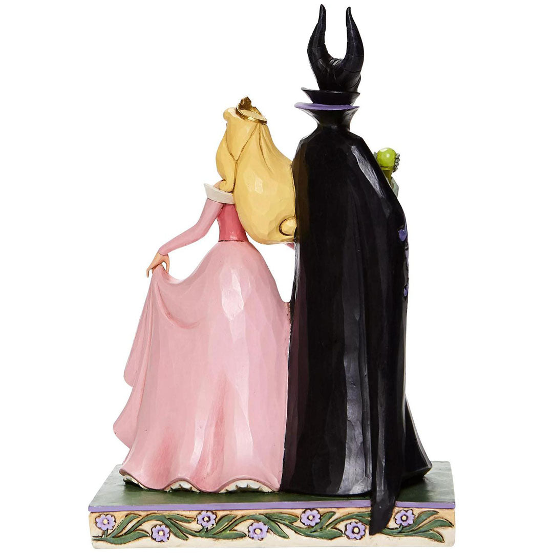 Jim Shore Aurora and Maleficent back