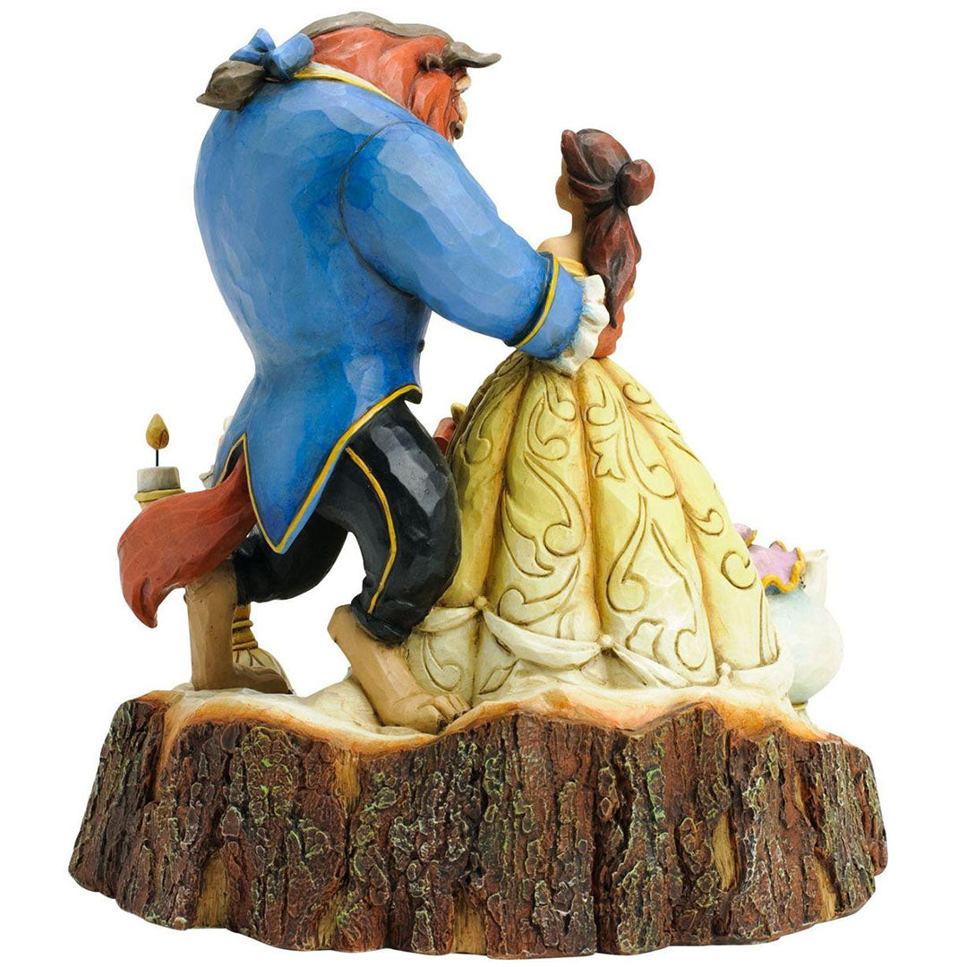Jim Shore Beauty and Beast Carved by Heart back