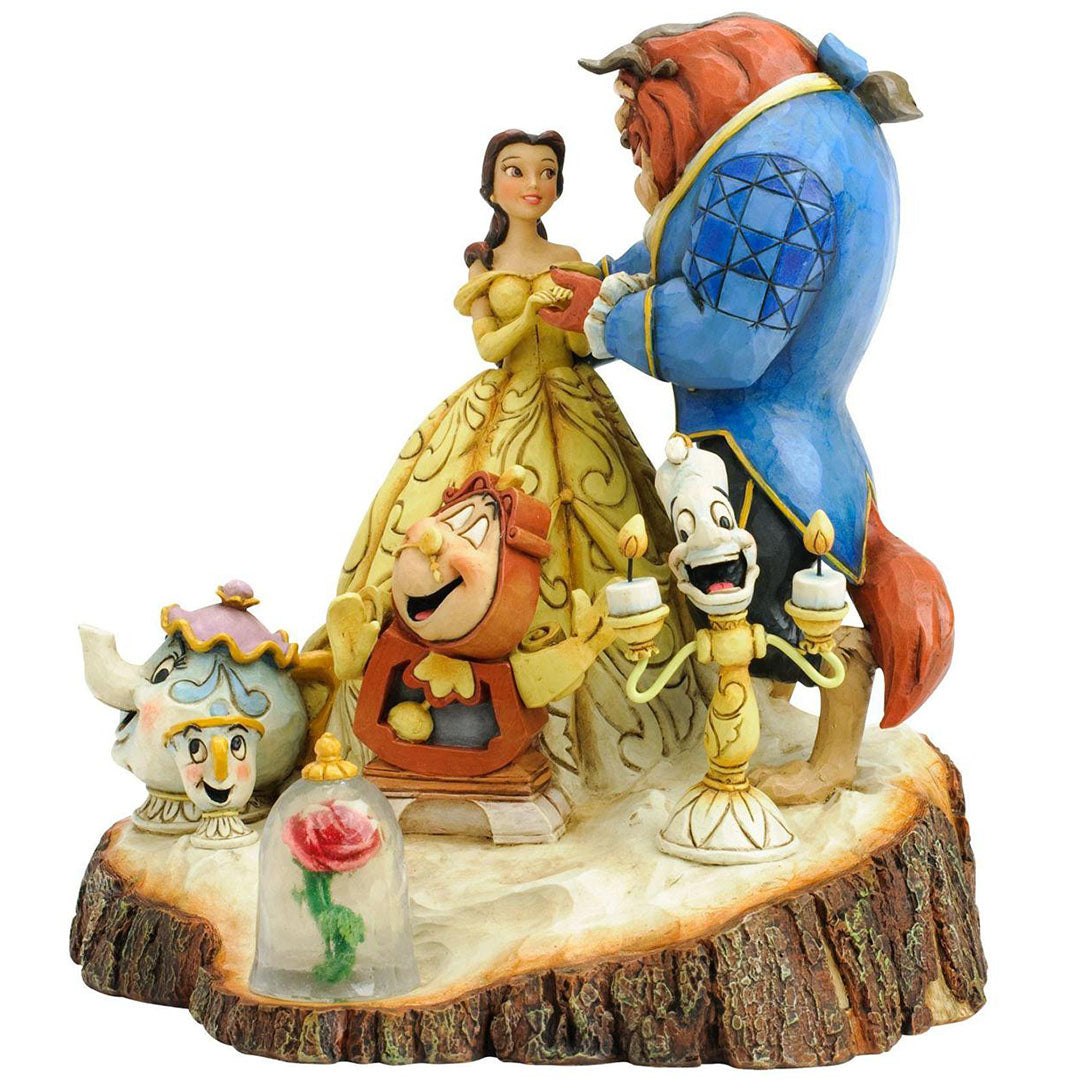 Jim Shore Beauty and Beast Carved by Heart side