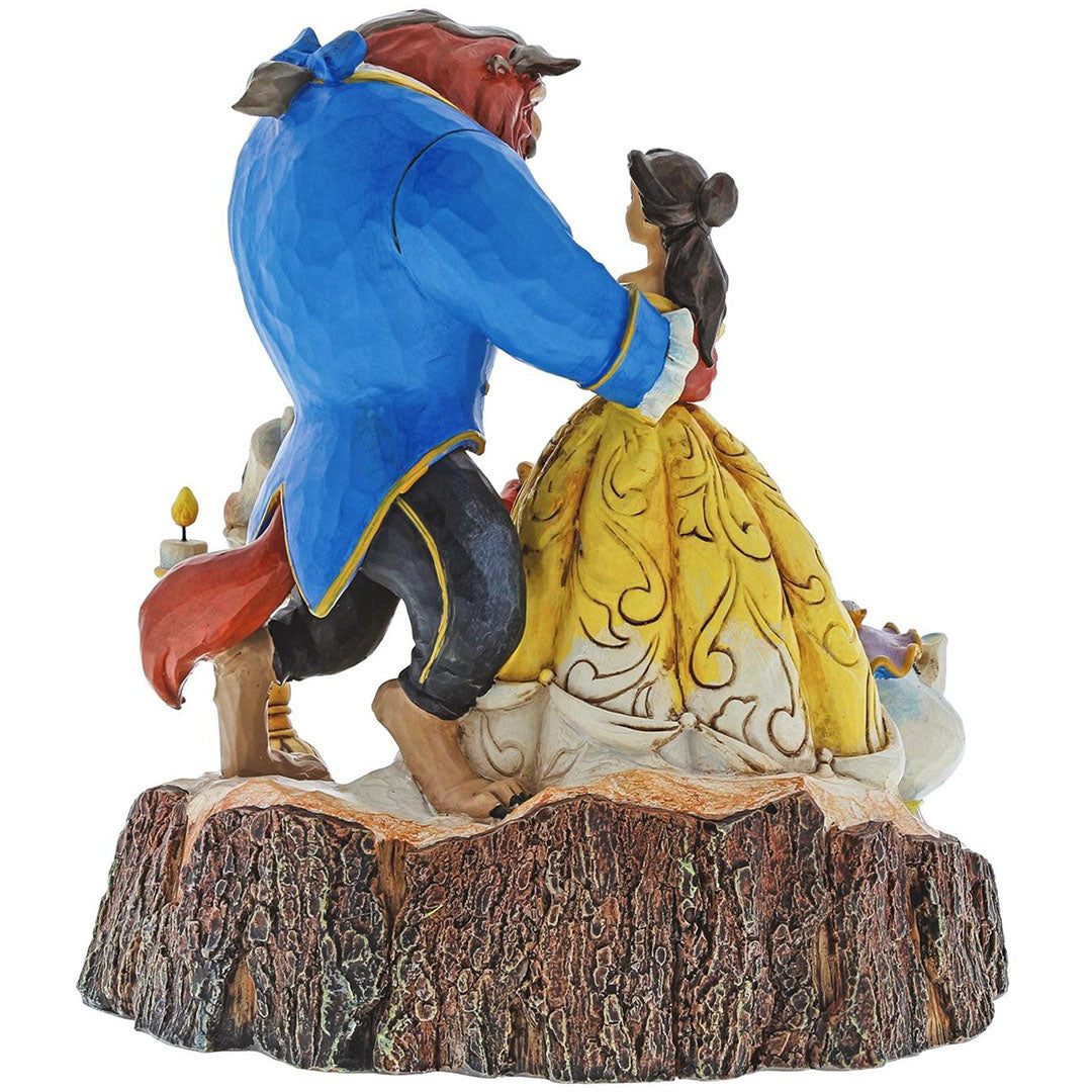 Jim Shore Beauty and Beast Carved by Heart back