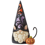 Jim Shore Black Cat Gnome 4.72" front