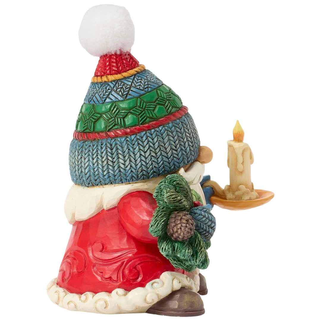 Jim Shore Holiday Chamber Candle Gnome right side
