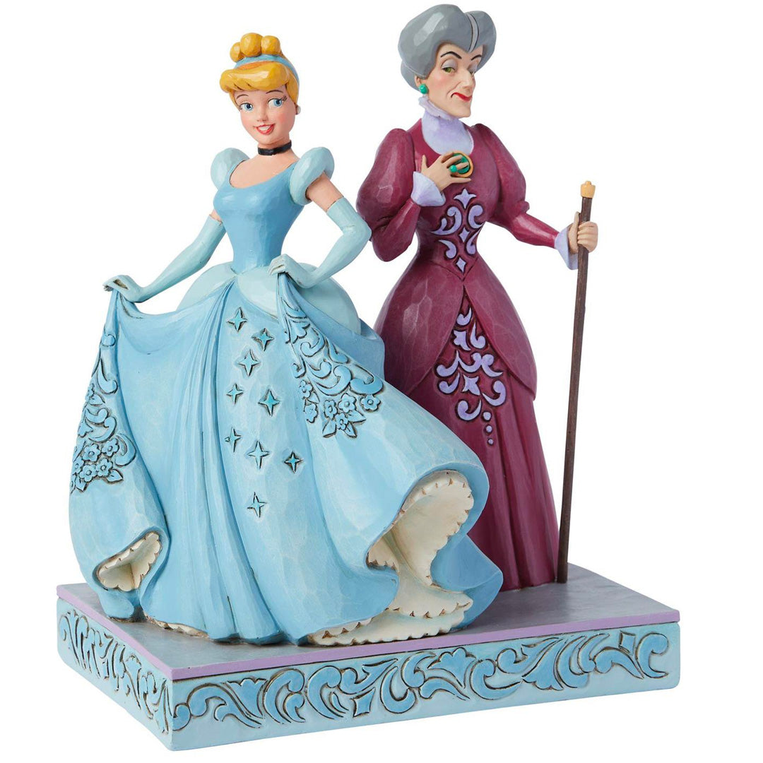 Jim Shore Cinderella vs. Lady Tremaine side