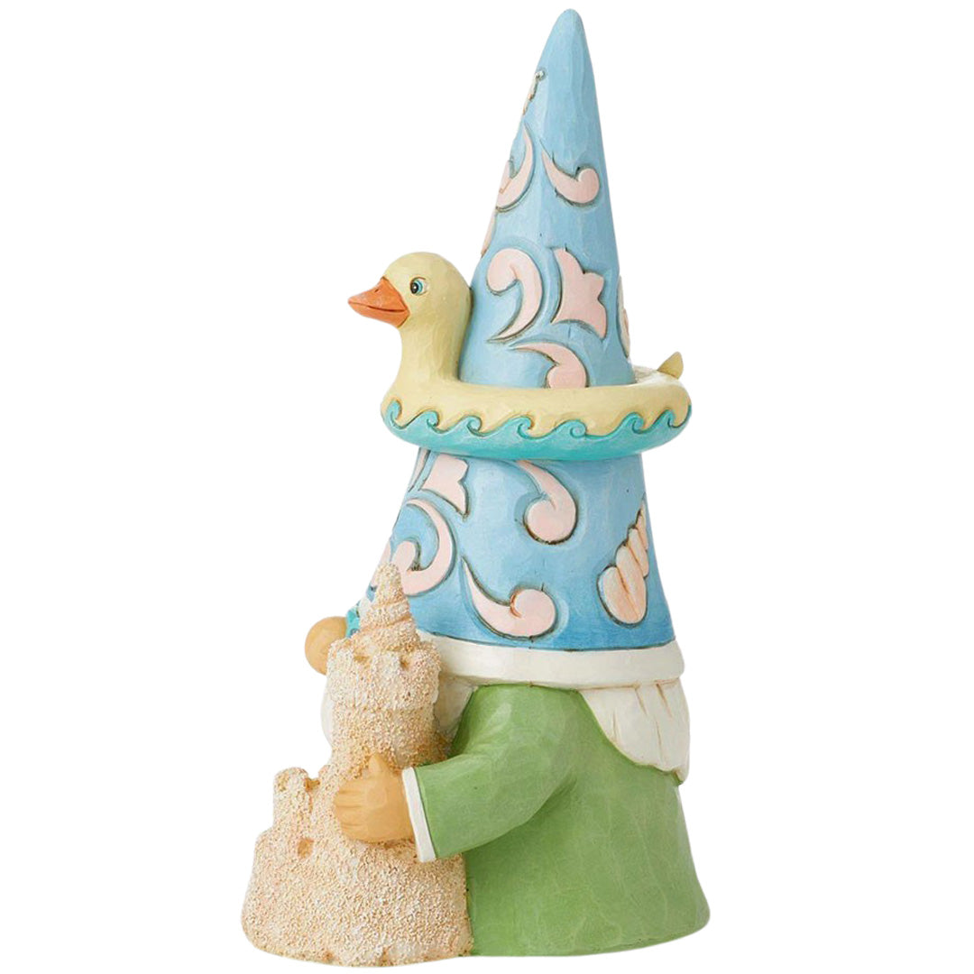 Jim Shore Coastal Gnome and Sandcastle left side