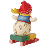 Jim Shore Crayola Snowman Mini Figurine 3.54" back