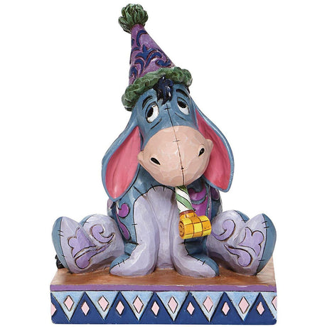 Jim Shore Eeyore with Birthday Hat and Horn front