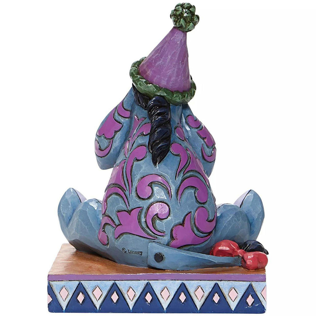 Jim Shore Eeyore with Birthday Hat and Horn back