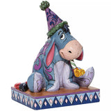 Jim Shore Eeyore with Birthday Hat and Horn side