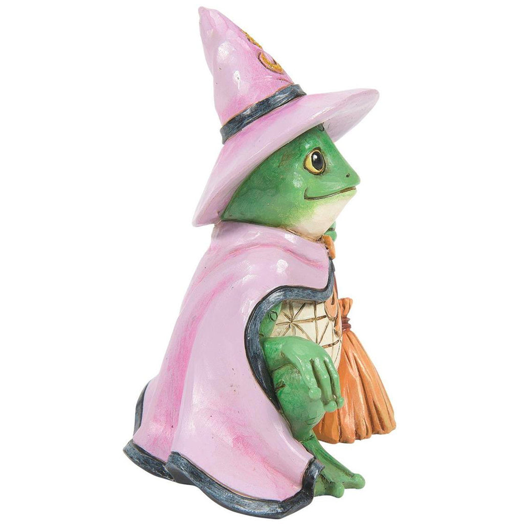 Jim Shore Frog Witch Mini side