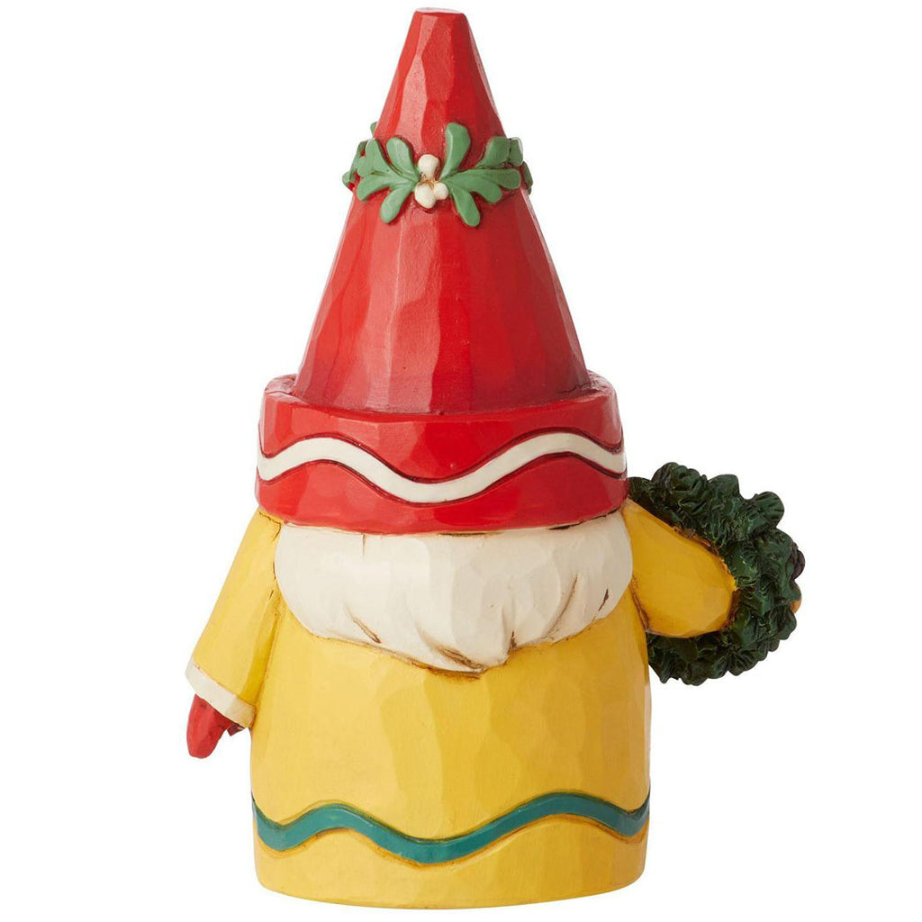 Jim Shore Gnome Holding Wreath 3.74" back