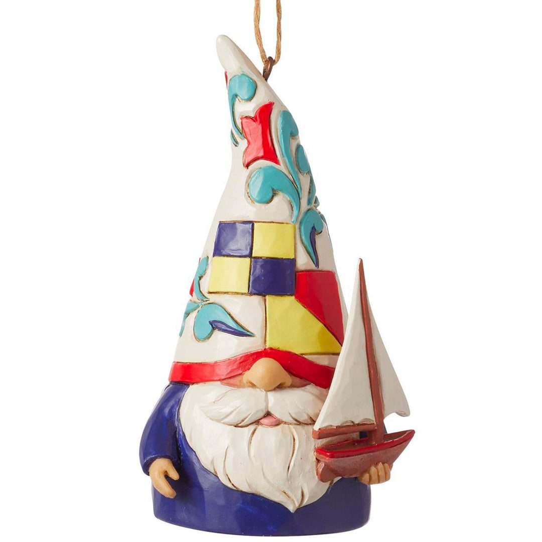 Coastal Gnome Sailboat Ornament - Thumbnail 3