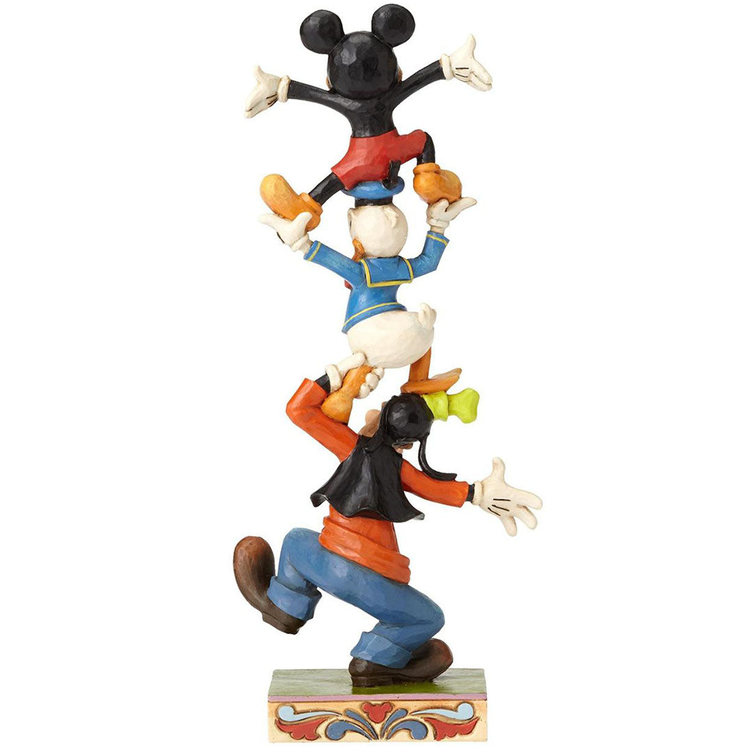 Jim Shore Goofy Donald and Mickey back