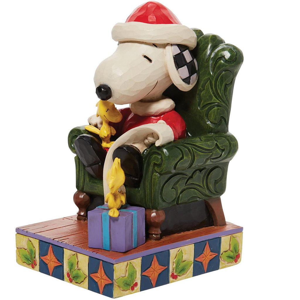 Jim Shore Hallmark Santa Snoopy with Woodstock side