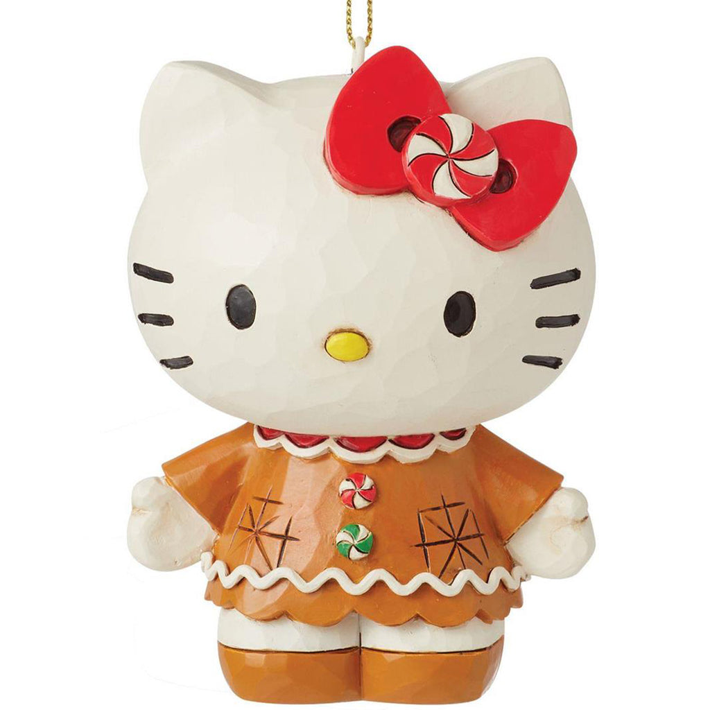 Jim Shore Hello Kitty Gingerbread Ornament front