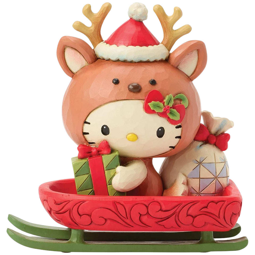 Jim Shore Hello Kitty Reindeer front