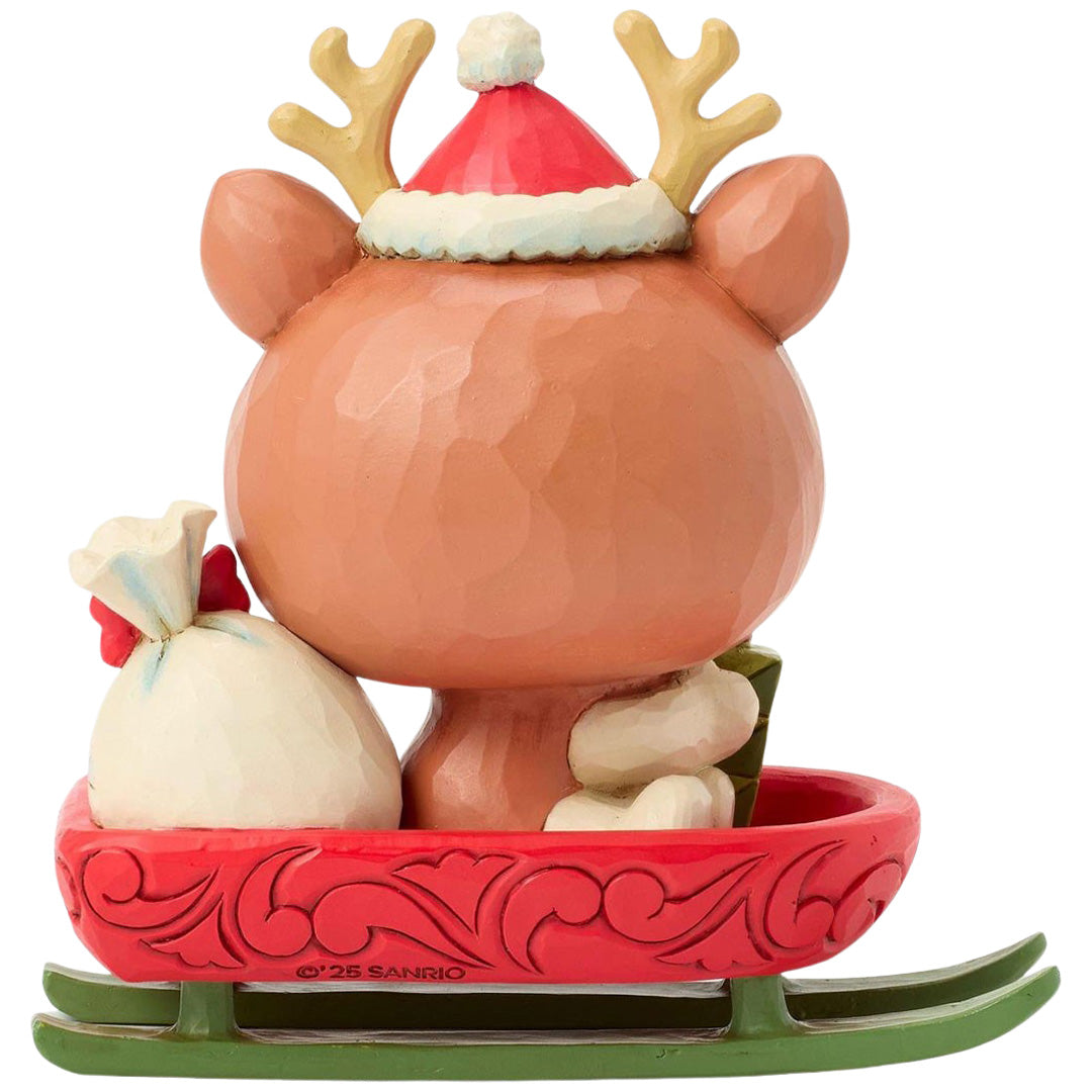 Jim Shore Hello Kitty Reindeer back