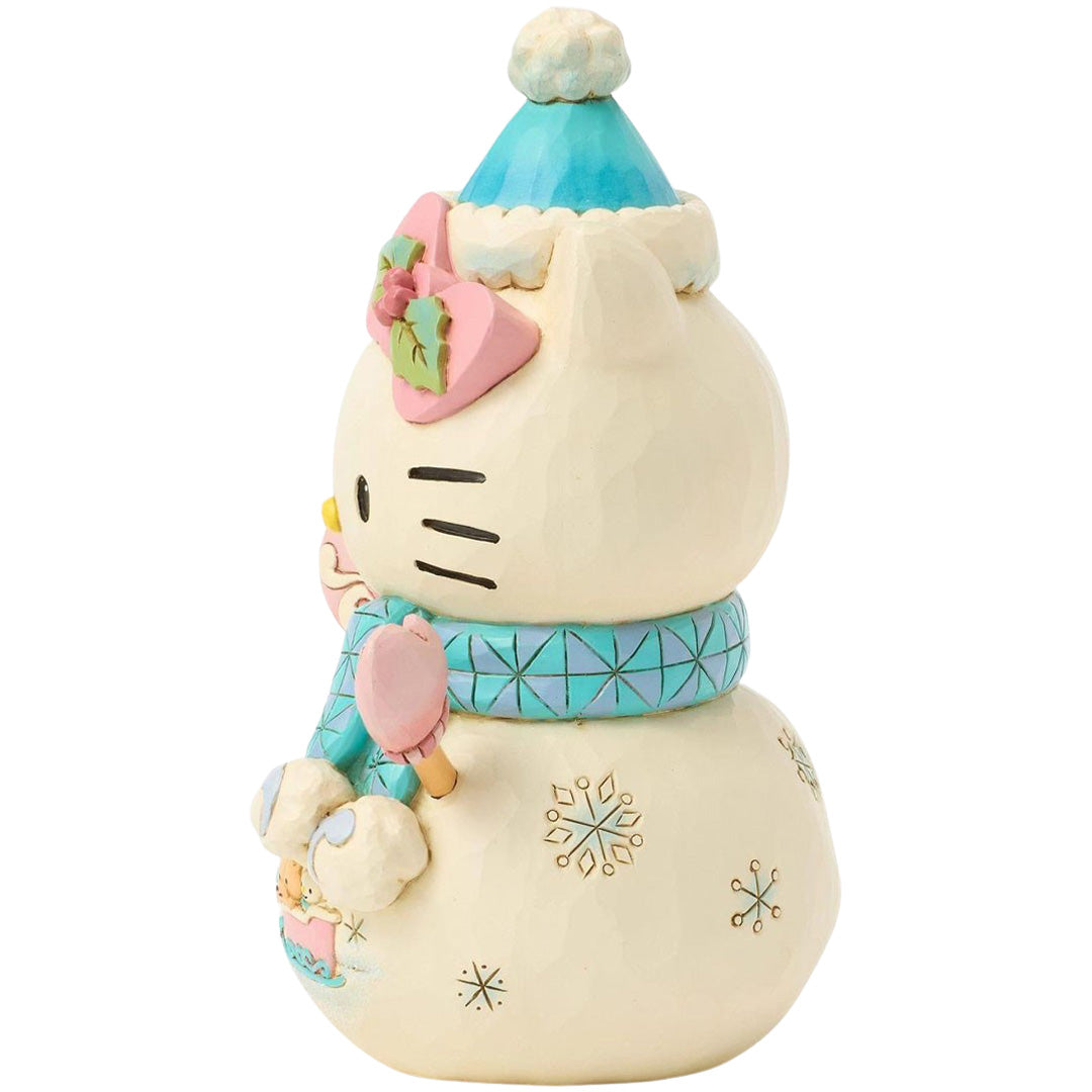 Jim Shore Hello Kitty Snowman left side