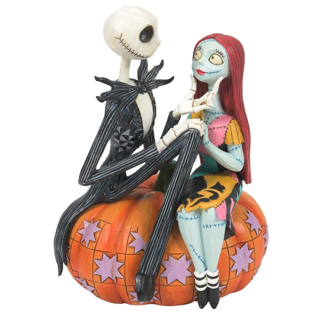 Jim Shore Jack and Sally on Pumpkin front
