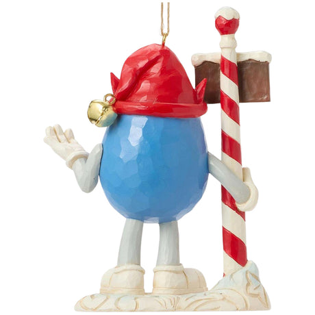 Jim Shore MMS Blue Character Elf Ornament back