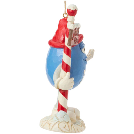 Jim Shore MMS Blue Character Elf Ornament right side