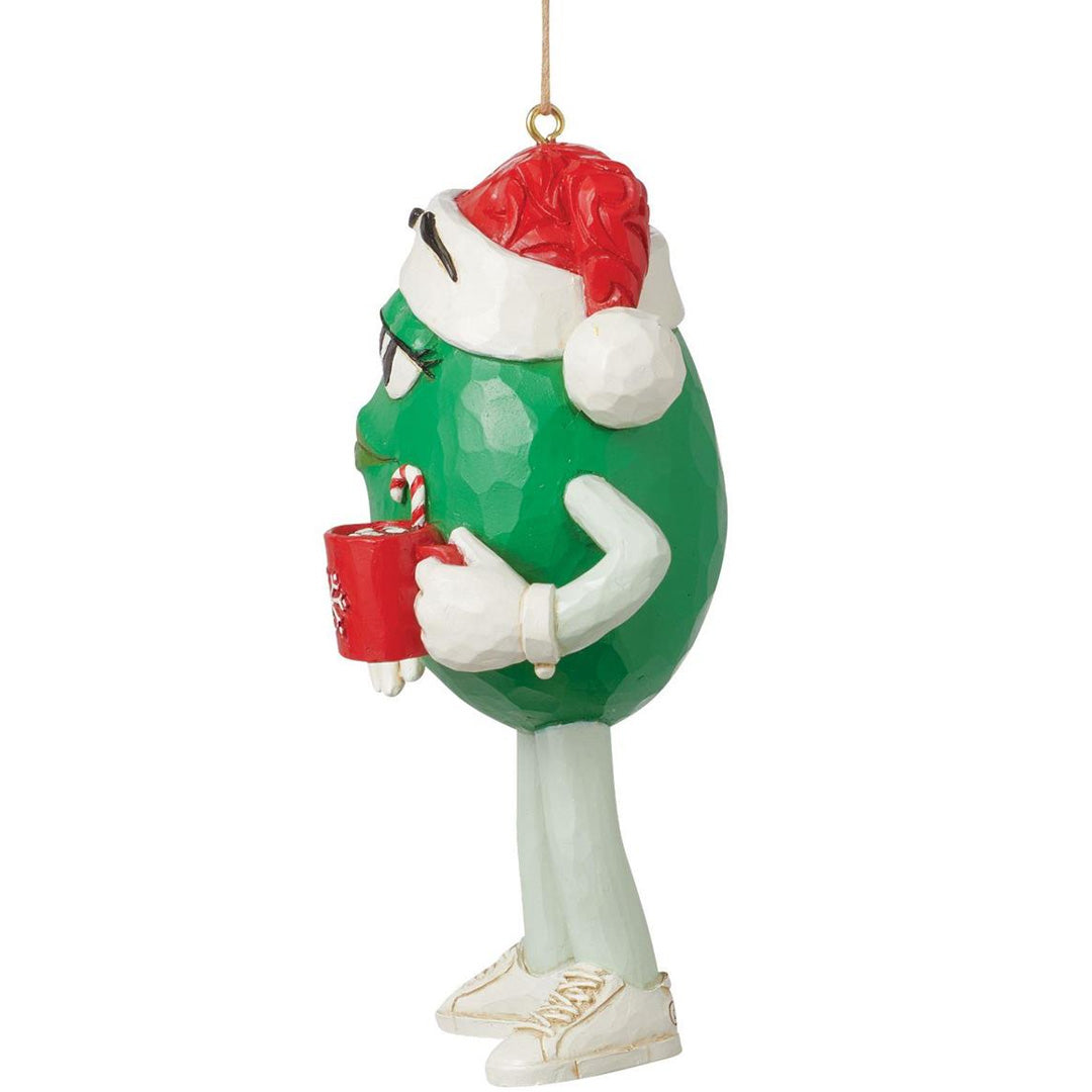 Jim Shore M&Ms Green Character in Hat Ornament - Thumbnail 4