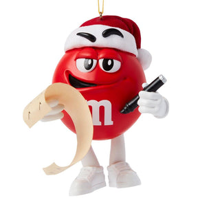 Studio Brands MMS Red Character with List Hanging Ornament front