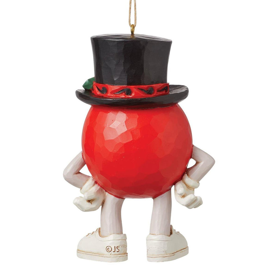 Jim Shore MMS Red Character in Hat Ornament back