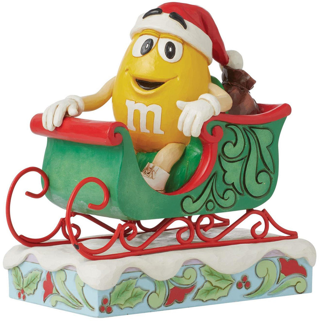 Jim Shore MMS Yellow Character in Sleigh side