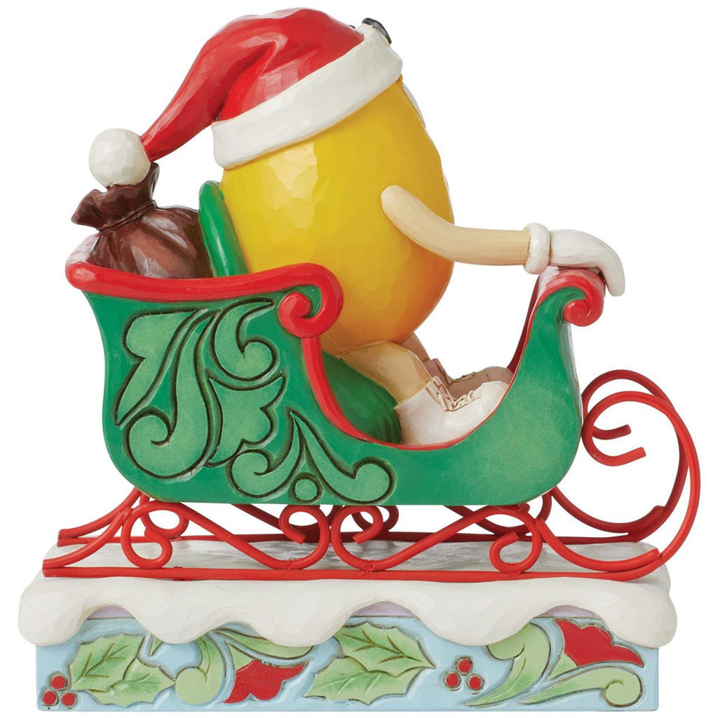 Jim Shore MMS Yellow Character in Sleigh right side