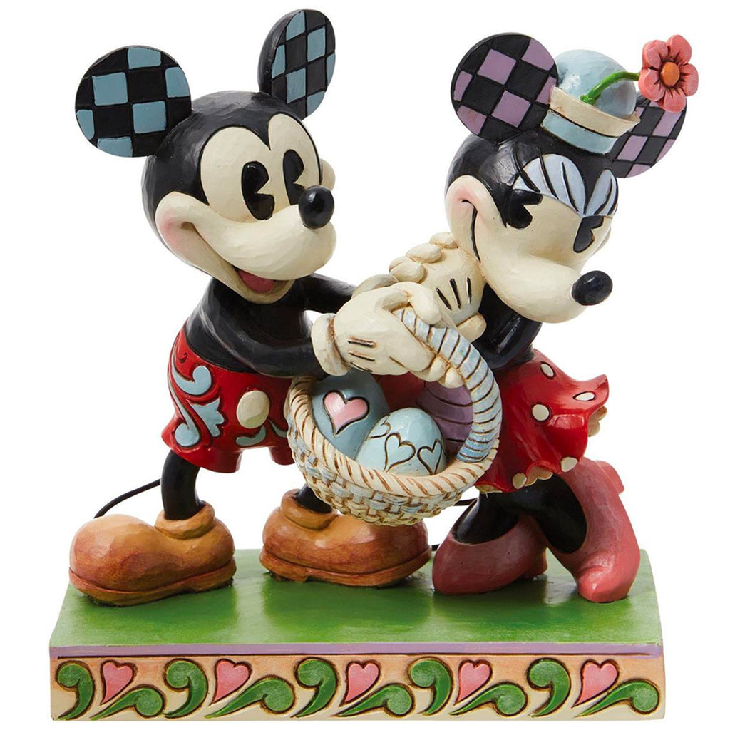 Jim Shore Mickey & Minnie Easter 5.7" front