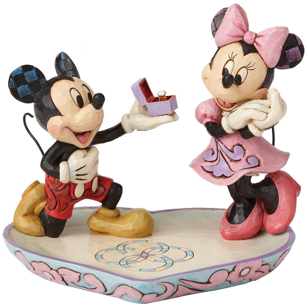 Jim Shore Mickey and Minnie Ring Dish front