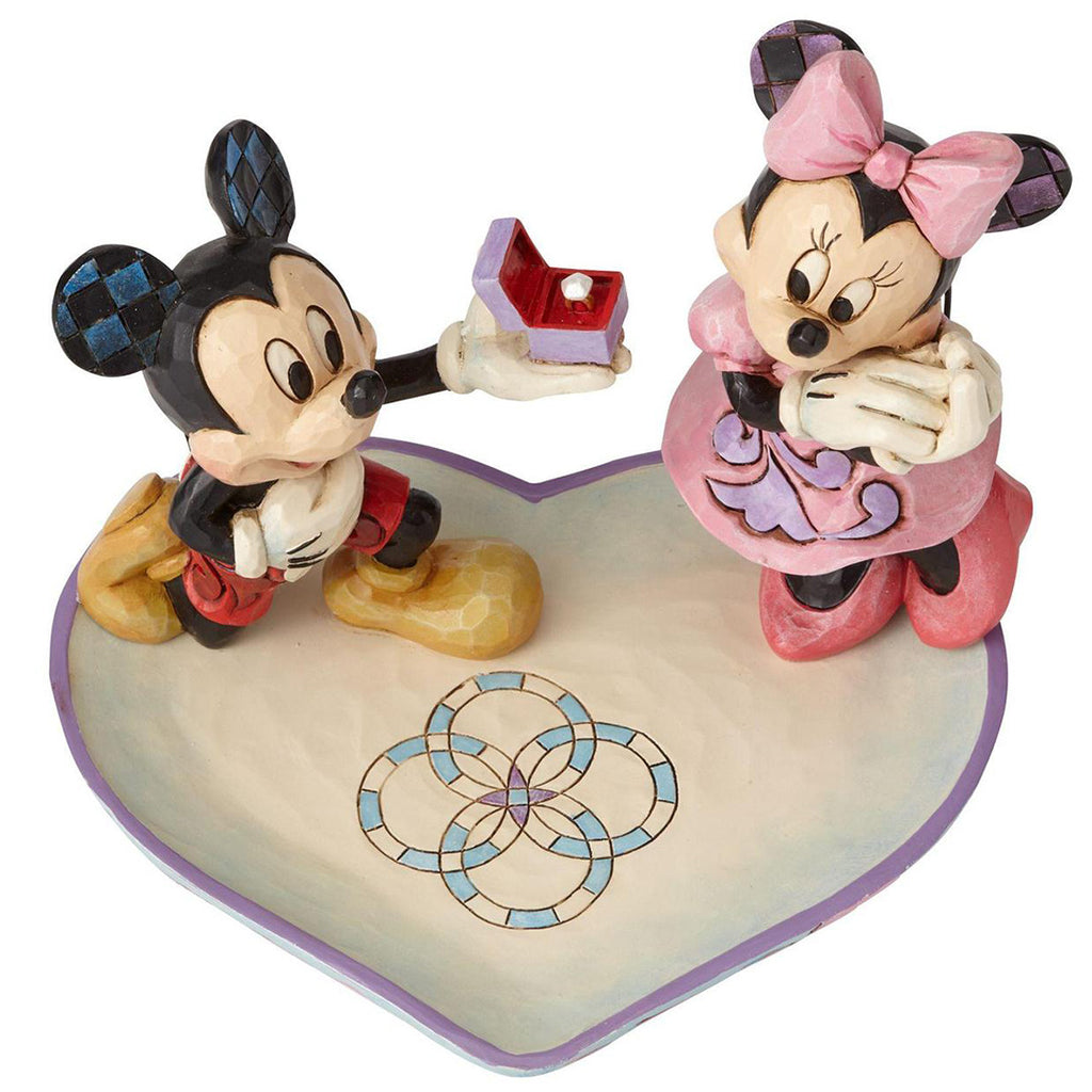 Jim Shore Mickey and Minnie Ring Dish top