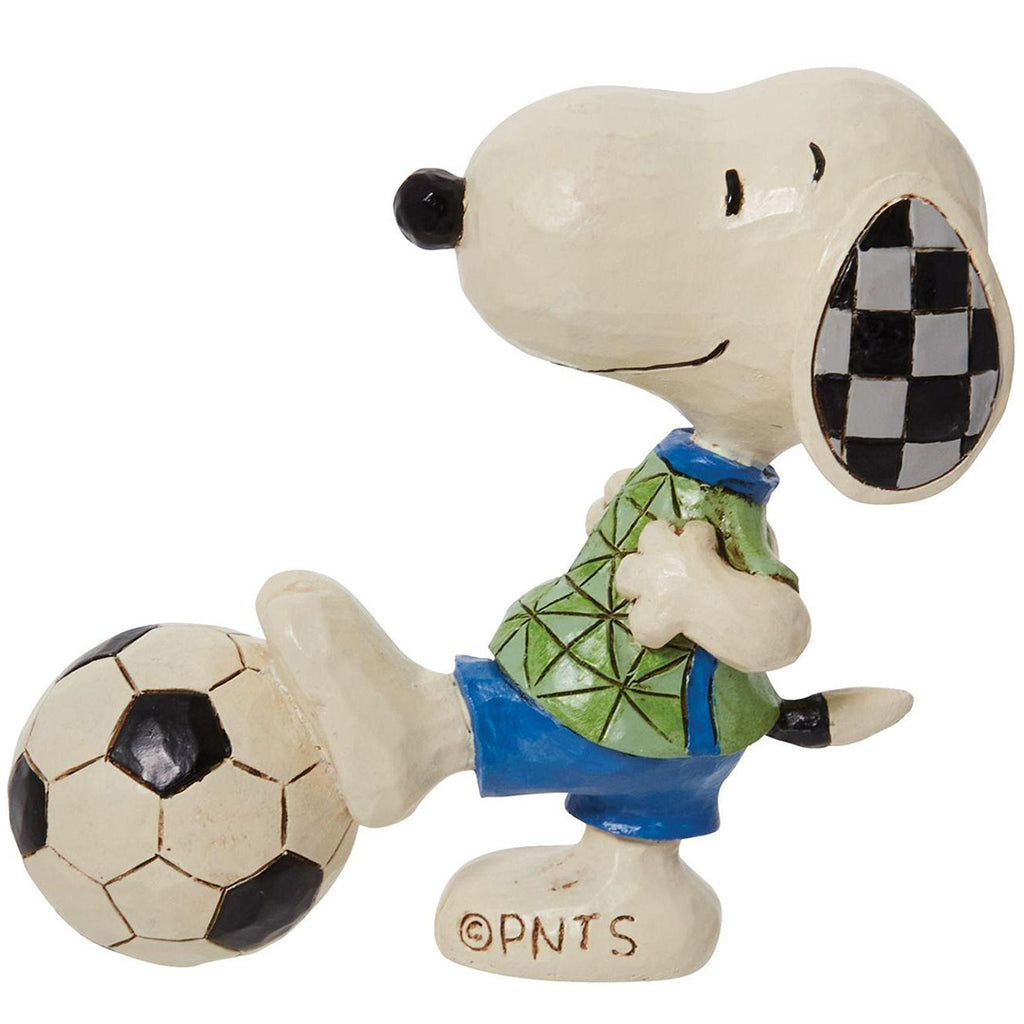 Jim Shore Snoopy Soccer Mini side left
