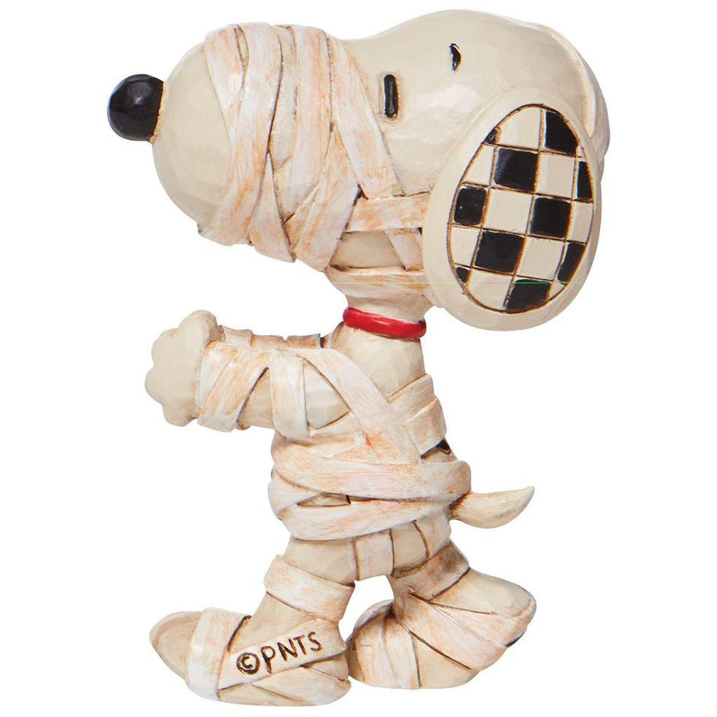Jim Shore Snoopy Mummy Mini back