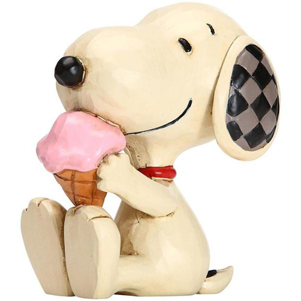 Jim Shore Snoopy with Ice Cream Mini front