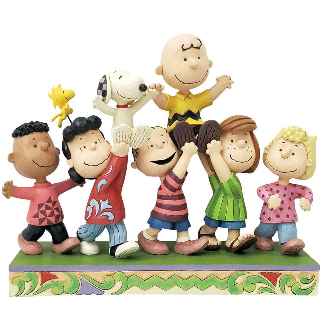 Jim Shore Peanuts Gang Celebration front