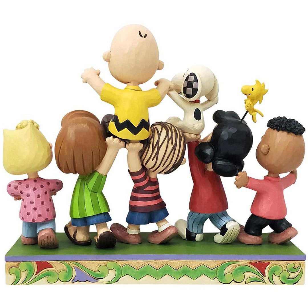 Jim Shore Peanuts Gang Celebration back